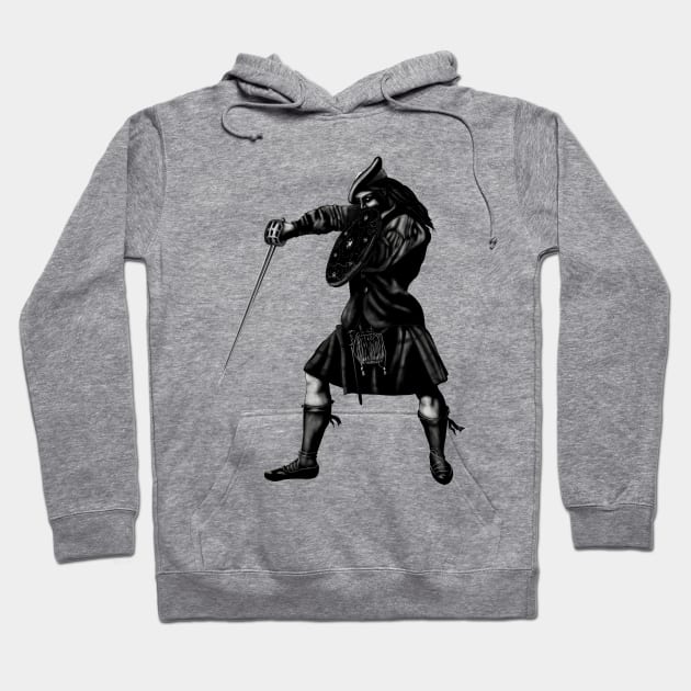 Highland Jacobite warrior Hoodie by GrizzlyVisionStudio